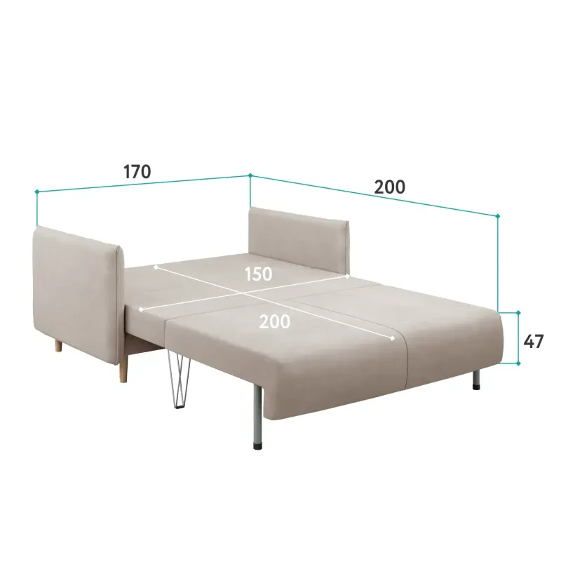 ЛУЧШИЙ ДРУГ 150 Диван прямой бежевый ЛУЧШИЙ ДРУГ 150 Диван прямой бежевый