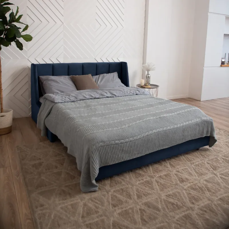 ВЕНЕЦИЯ Складная кровать темно-синяя, 200