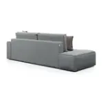 КОРСО Диван прямой с банкеткой, серый