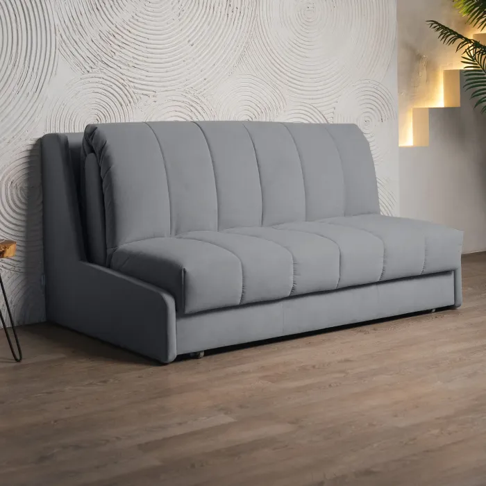 ГАРМОНИЯ СНА Кровать-диван прямой светло-серый, 160, ППУ