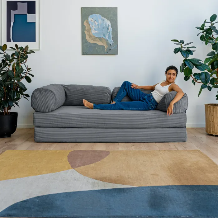 ПОЛЕЗНАЯ ПРИВЫЧКА Диван прямой, графитовый