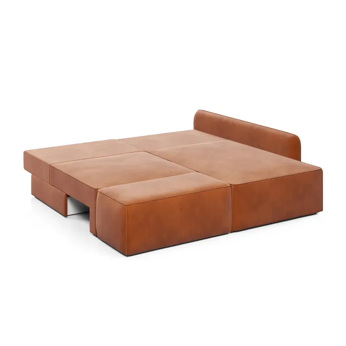 ПОРТЛЕНД Диван угловой с банкеткой терракотовый