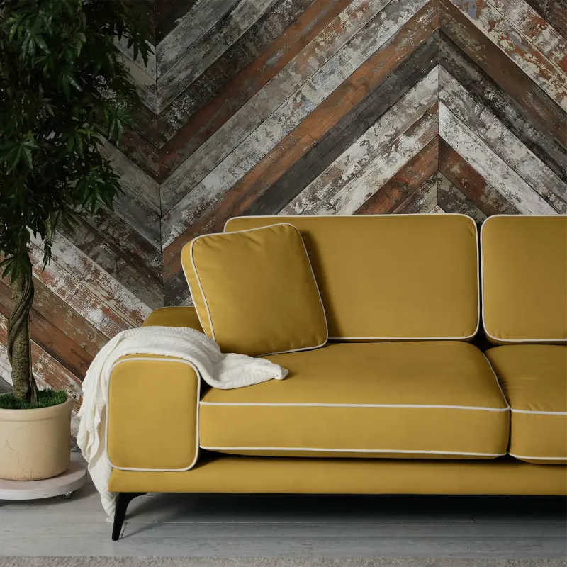 Солнечное побережье Диван прямой, медово-желтый