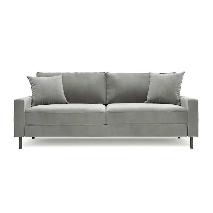 Хорошее настроение Диван прямой, серебристо-серый