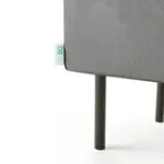 Маленькая радость Пуф прямоугольный на ножках, светло-серый