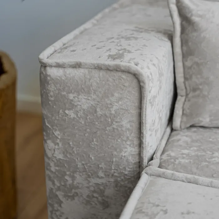 РАЙСКИЙ УГОЛОК Диван угловой серый, с Crash-эффектом