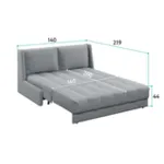 ГАРМОНИЯ СНА Кровать-диван прямой светло-бежевый, 160, ППУ