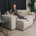 ДОЛГОЖДАННЫЙ ОТПУСК Диван угловой, бежевый