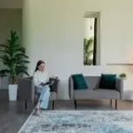 РИО Кресло тканевое светло-серое