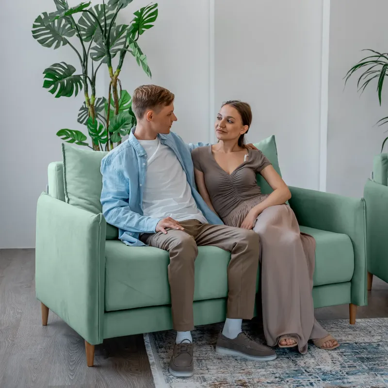 ЛУЧШИЙ ДРУГ Диван прямой мятный ЛУЧШИЙ ДРУГ Диван прямой мятный