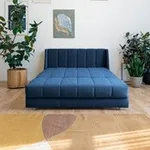 ВЕНЕЦИЯ Складная кровать темно-синяя, 200