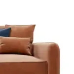 ПОРТЛЕНД Диван угловой с банкеткой терракотовый