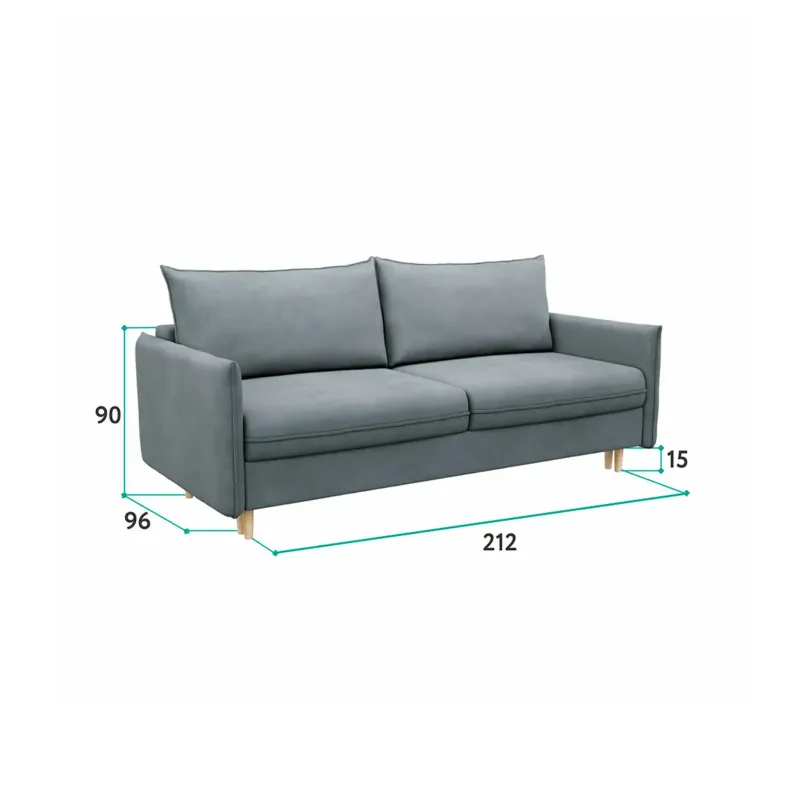 СКАНДИ Диван тканевый прямой терракотовый СКАНДИ Диван тканевый прямой терракотовый