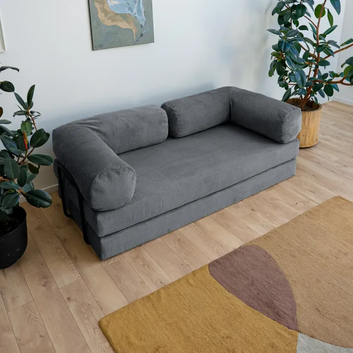 ПОЛЕЗНАЯ ПРИВЫЧКА Диван прямой, графитовый