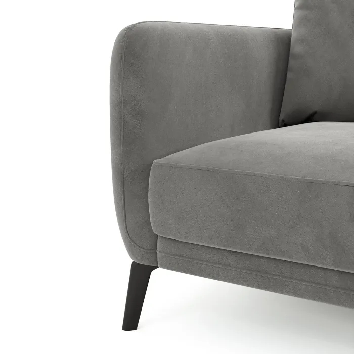 СЧАСТЛИВЫЙ ДЕНЬ Диван прямой, серый