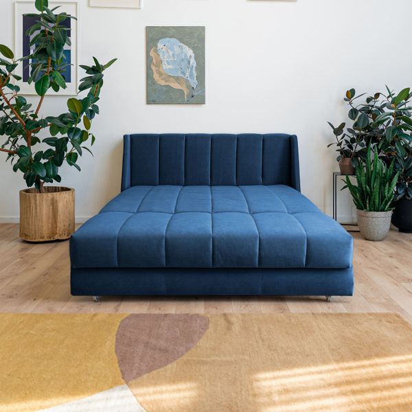 ВЕНЕЦИЯ Складная кровать темно-синяя, 160