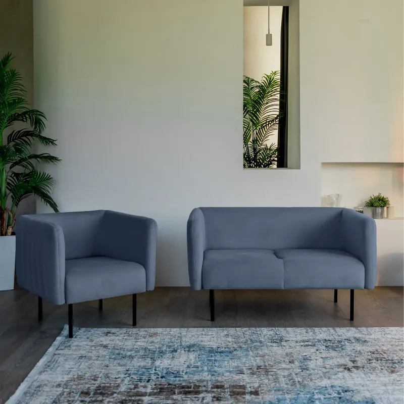 РИО Диван прямой синий