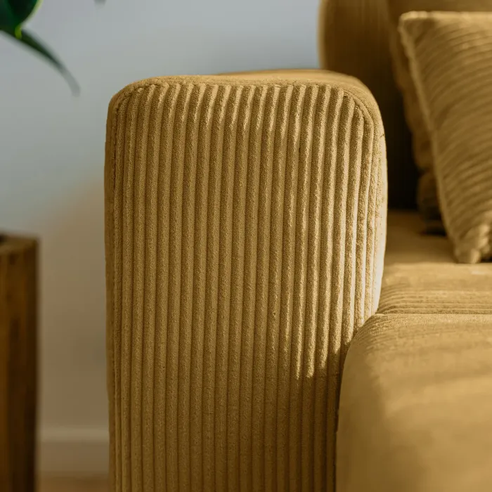 РАЙСКИЙ УГОЛОК Диван угловой горчичный