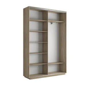 Экспенс Шкаф-купе двухдверный с зеркалом, 160х240х45, Бежевый