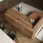 НОВЫЕ ЭМОЦИИ Диван угловой, терракотовый