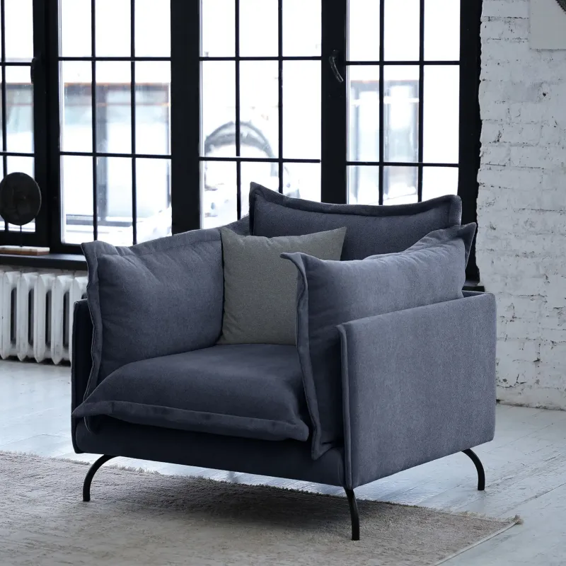 Облако комфорта Кресло, серо-синий