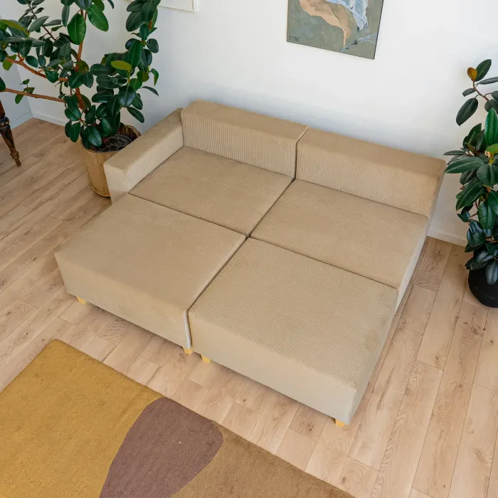 РАЙСКИЙ УГОЛОК Диван угловой бежевый