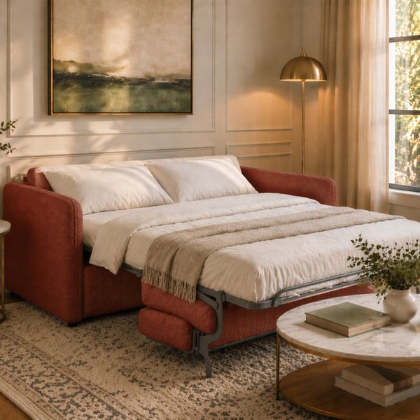 ПРОСТОЕ СЧАСТЬЕ Диван прямой терракотовый