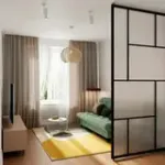 ЮТА Диван прямой мятный ППУ, с черными ножками