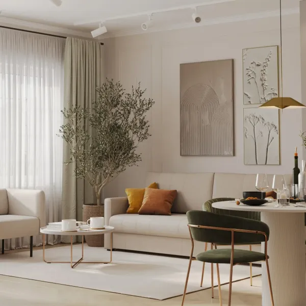 РИМИНИ Диван прямой бежевый