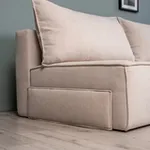 ПОРТЛЕНД Диван прямой светло-бежевый, букле