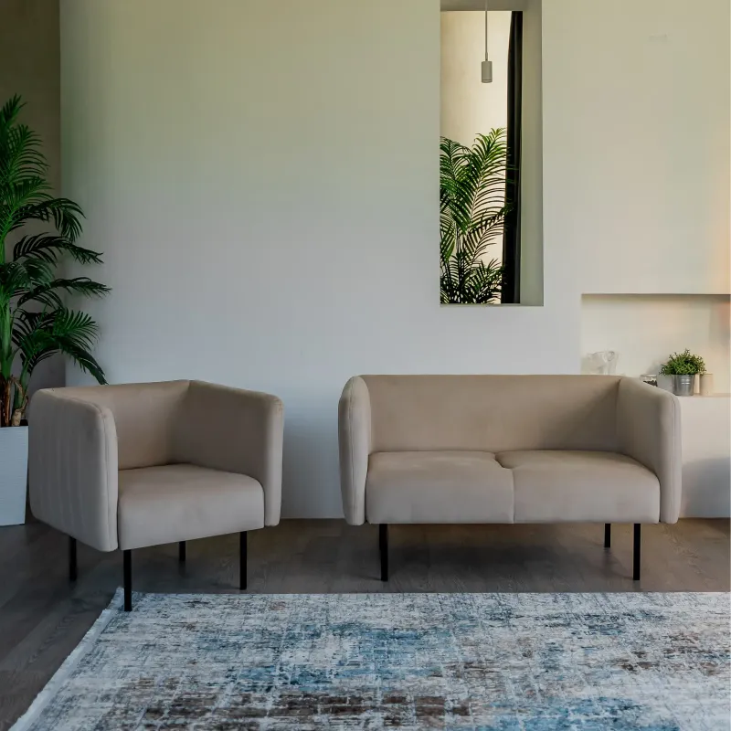 РИО Кресло тканевое бежевое