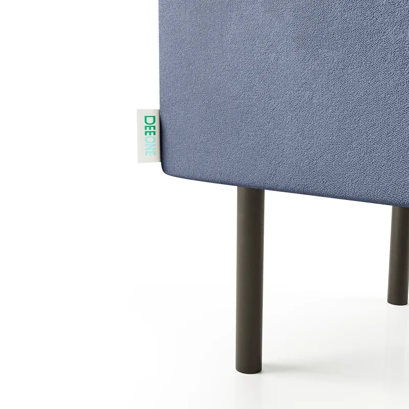 Маленькая радость Пуф прямоугольный на ножках, светло-синий