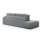 КОРСО Диван угловой с банкеткой, серый