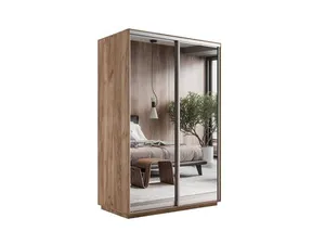 Экспенс Шкаф-купе двухдверный с зеркалом, 140х240х60, Золотистый