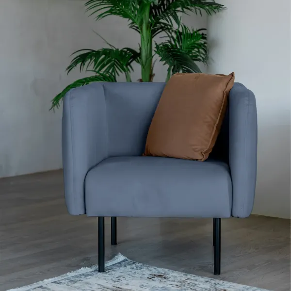 РИО Кресло тканевое синее