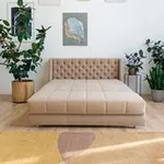 РИЧМОНД Складная кровать светло-бежевая, 185