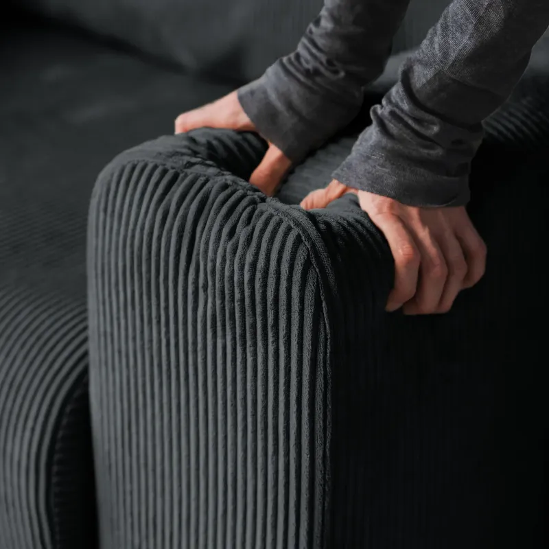 ДОЛГОЖДАННЫЙ ОТПУСК Диван угловой, графитовый ДОЛГОЖДАННЫЙ ОТПУСК Диван угловой, графитовый