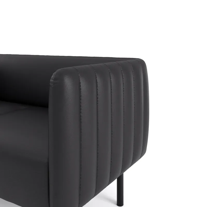 РИО Диван прямой черный