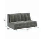 ВЕНЕЦИЯ Складная кровать серо-бежевая, 200