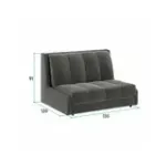 РИЧМОНД Складная кровать светло-серая, 125