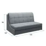 ТОКИО Складная кровать светло-серая, 160 ППУ