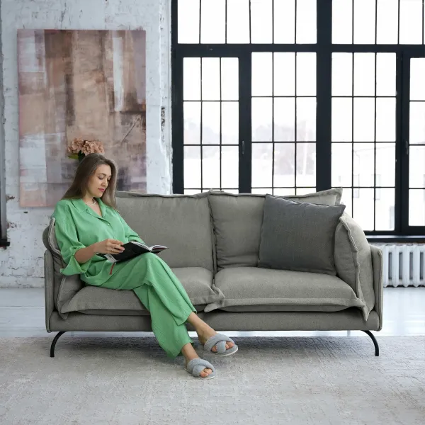 Облако комфорта Диван прямой, серый