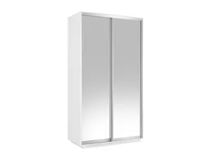 Экспенс Хит Шкаф-купе двухдверный с зеркалом, 120х220, Белый