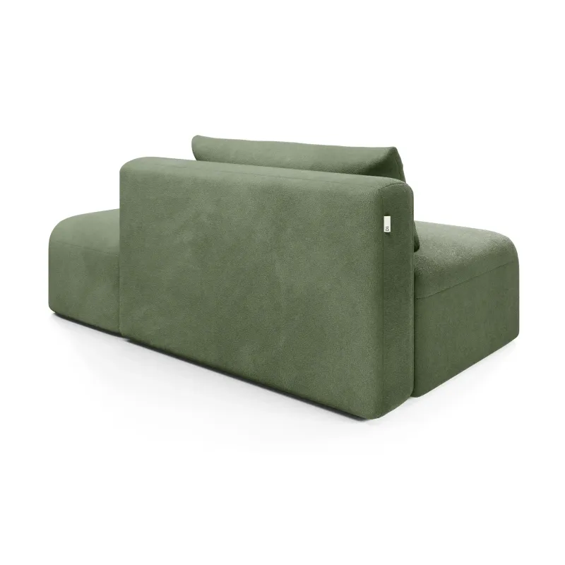 НОВЫЕ ЭМОЦИИ МИНИ Диван прямой, зеленый, банкетка справа