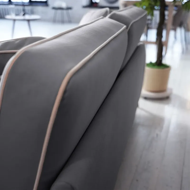 Солнечное побережье Диван прямой, галечный серый