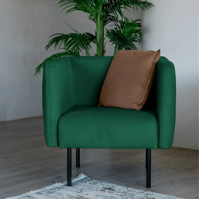 РИО Кресло тканевое зеленое РИО Кресло тканевое зеленое