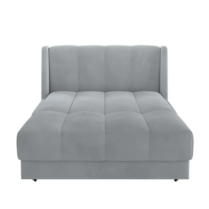 ВЕНЕЦИЯ Складная кровать светло-серая, 125