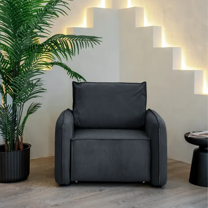 ПОРТЛЕНД Кресло-кровать серое