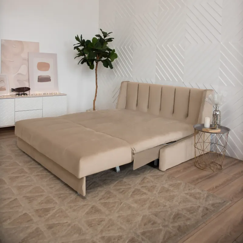 ВЕНЕЦИЯ Складная кровать светло-бежевая, 145