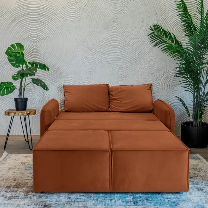 ПОРТЛЕНД МИНИ Диван прямой терракотовый
